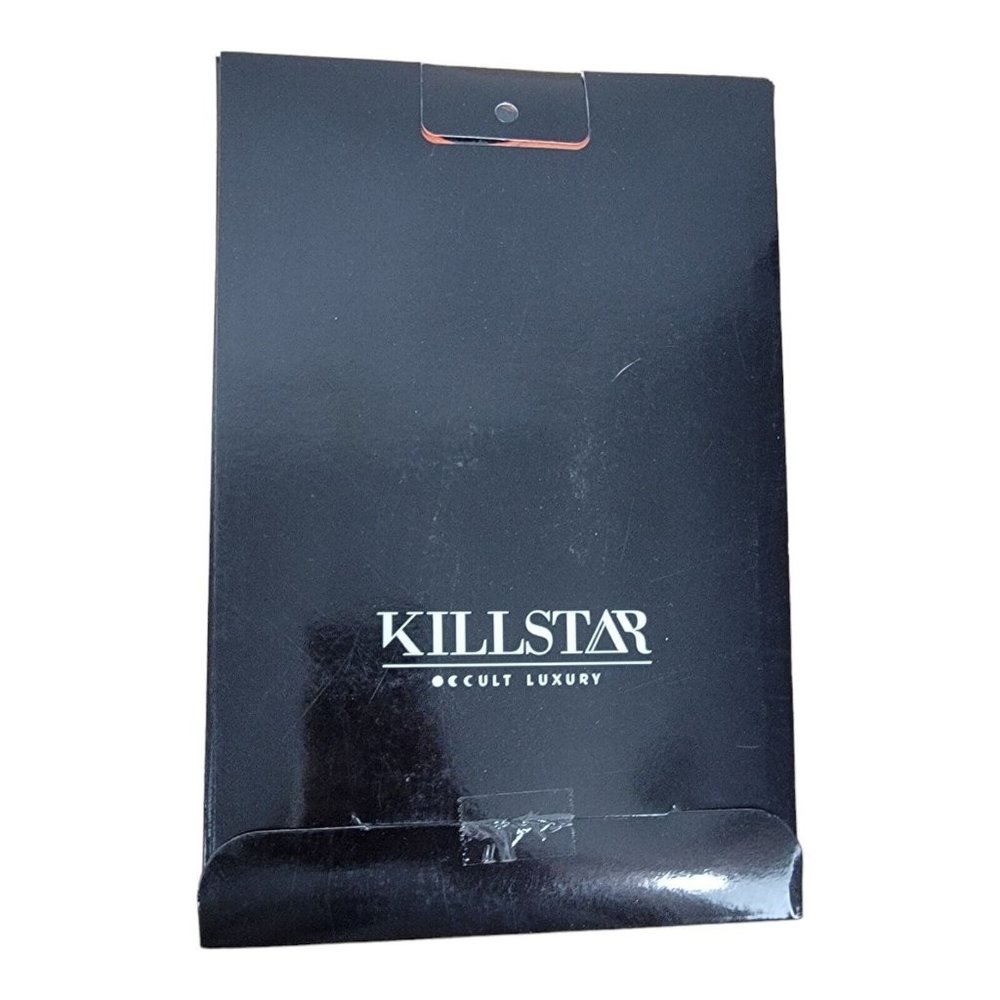 Killstar Occult Luxury Socks Wretched Soul Distress Black Orange Goth Grudge Emo - Picture 3 of 3